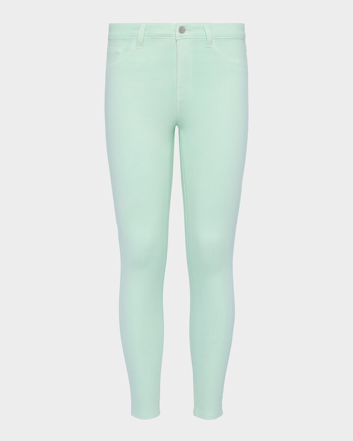 L'Agence Margot High-Rise Coated Skinny Jeans