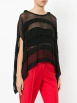 Thumbnail for your product : Taylor sheer hood blouse