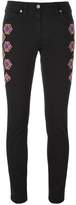 Etro embroidered side skinny trousers 