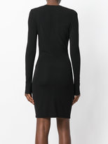 Thumbnail for your product : Just Cavalli gathered front V-neck dress