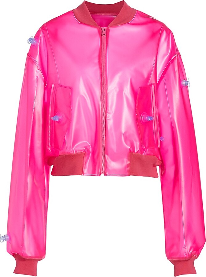 Moschino PVC Bomber Jacket ShopStyle