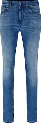 HUGO BOSS Slim-fit jeans in super-soft blue stretch denim