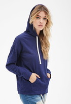Thumbnail for your product : Forever 21 Slub Knit Drawstring Hoodie