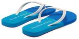 Thumbnail for your product : Orlebar Brown Haston Rubber Flip Flops - Mens - Blue Multi