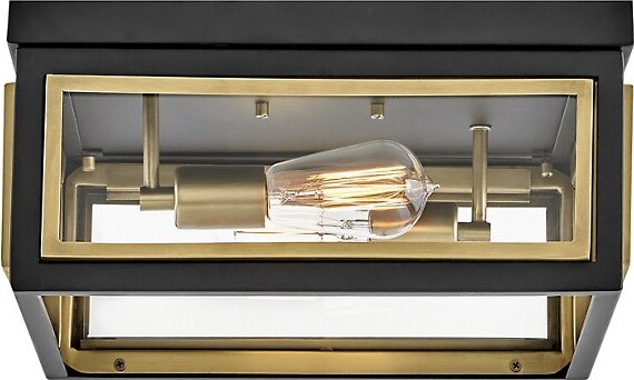 Hinkley Shaw Flushmount Light in Black