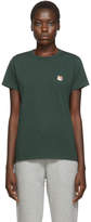 Thumbnail for your product : MAISON KITSUNÉ Green Fox Head T-Shirt