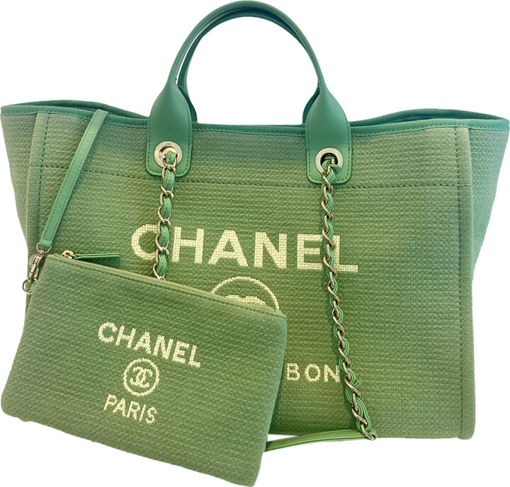 Pre-owned Chanel 2013 Deauville Tote Bag In Neutrals