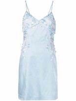 Thumbnail for your product : Blumarine Floral Embroidery Mini Dress