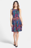 Thumbnail for your product : Ellen Tracy Print Scuba Fit & Flare Dress (Regular & Petite)