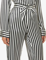 Thumbnail for your product : Olivia von Halle Lila Nika striped silk-satin pyjama set