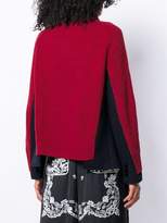 Thumbnail for your product : Sacai high neck hybrid sweater