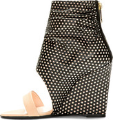 Thumbnail for your product : Jerome Dreyfuss Nude & Black Perforated Ella Cale Ankle Boots