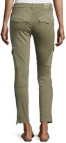 Thumbnail for your product : True Religion Halle Cropped Skinny Cargo Pants, Burnt Olive