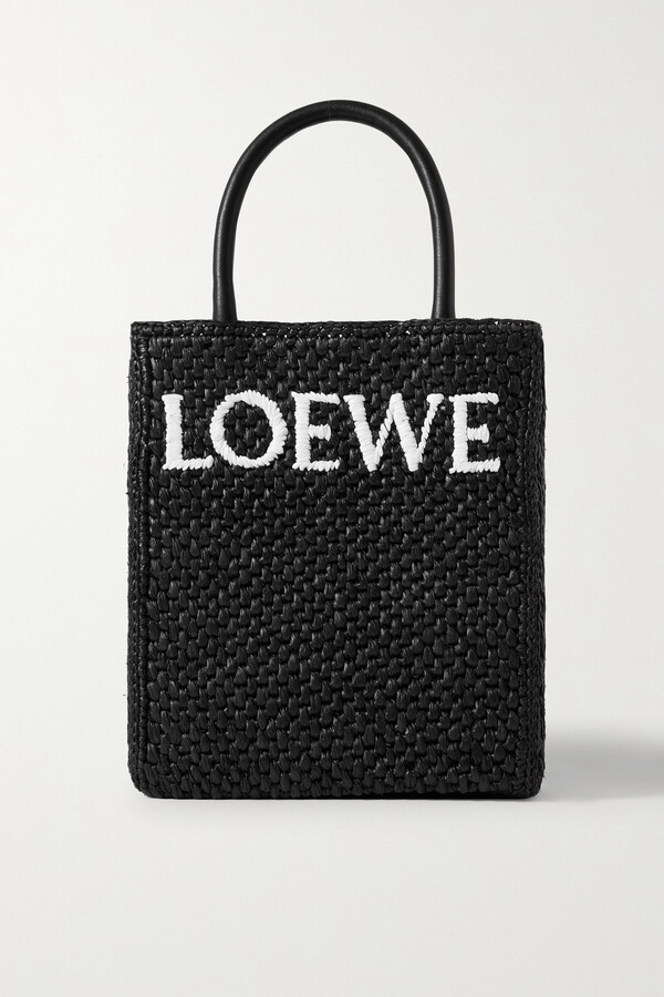 LOEWE Handbag Bostal Black Tote Bag Good Condition