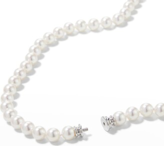 Assael 36" Akoya Cultured 8.5mm Pearl Necklace with White Gold Clasp