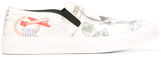 Alexander McQueen Letters from India slip-on sneakers