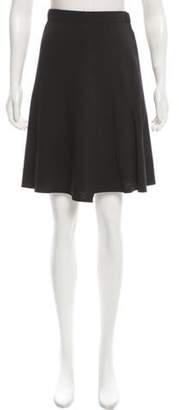 Derek Lam Wool Knee-Length Skirt Black Wool Knee-Length Skirt