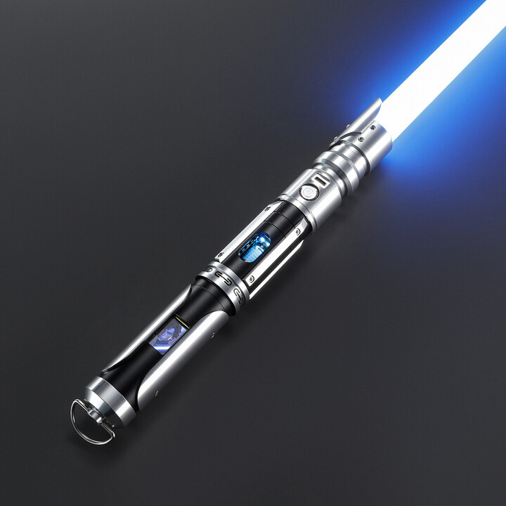 DamienSaber Force Heavy Dueling Light Saber Bluetooth Sensitive Smooth Swing Infinite Color Changing with 34 Sound Fonts
