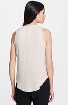 Thumbnail for your product : Halston Pleated Stretch Silk Blouse