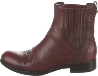 Louis Vuitton Leather Chelsea Boots - ShopStyle