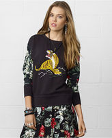 Thumbnail for your product : Denim & Supply Ralph Lauren Drop-Shoulder Tiger-Graphic Sweatshirt