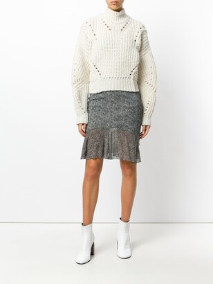 John Galliano Pre-Owned Tweed Effect Skirt