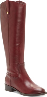 INC International Concepts Fawne Wide-Calf Riding Leather Boots, Created for Macy's