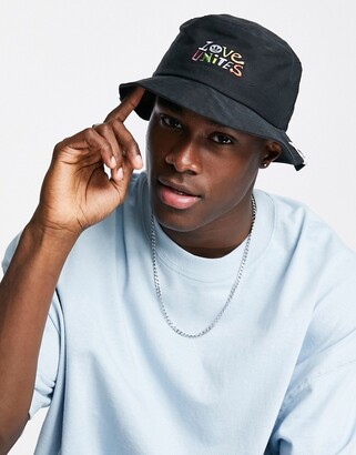 adidas Pride 'love unites' bucket hat in black - ShopStyle
