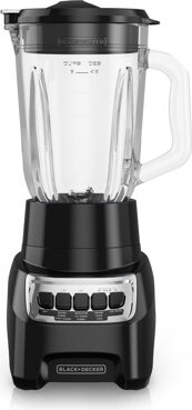 BLACK+DECKER PowerCrush Countertop Blender, 6-Cup Glass Jar, 4 Speed Settings, Dishwasher Safe, 700W Motor