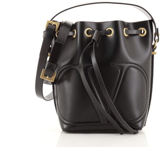 Valentino VLogo Walk Bucket Bag Leather - ShopStyle