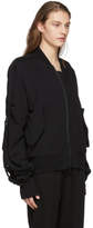 Thumbnail for your product : Ann Demeulemeester Black Tony Knit Bomber Jacket