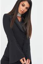 Thumbnail for your product : Lavish Alice X Rosie Connolly Button Detail Blazer Mini Dress - Black