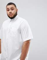 Thumbnail for your product : Tommy Hilfiger Big & Tall Stretch Poplin Short Sleeve Shirt Flag Logo In White