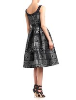 Thumbnail for your product : Giles Black Jacquard Flared Cinture Dress