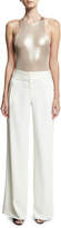 Thumbnail for your product : Halston Flowy Wide-Leg Pants, White