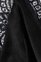 Thumbnail for your product : Faith Connexion Georgette-paneled Silk-charmeuse Maxi Slip Dress