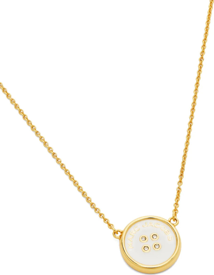 Marc Jacobs Logo-Plaque Pendant Necklace