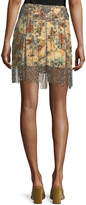 Thumbnail for your product : Haute Hippie The Orian Printed Mini Skirt w/ Embellishments