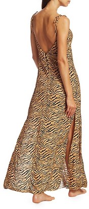ViX by Paula Hermanny Tiger-Print Cami Dress Cover-Up