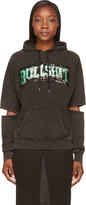 Thumbnail for your product : Filles a papa Black Sequin 'Bullshit' Hoodie