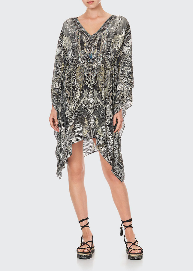 long sleeve beach kaftan