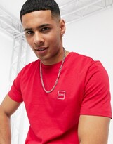 Thumbnail for your product : BOSS Tales box logo t-shirt in red