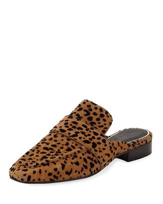 Rag & Bone Aslen Cheetah-Print Suede Loafer Mules