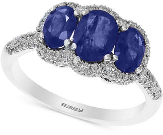 Effy Final Call Sapphire (2-1/10 ct. t.w.) and Diamond (3/8 ct. t.w.) Ring in 14k White Gold