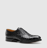 Thumbnail for your product : Gucci Crocodile Lace-Up Shoe