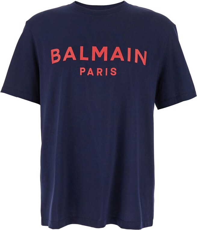 Mens Fashion Show Balmain 2018 Men Tops Balmain Logo Printed
