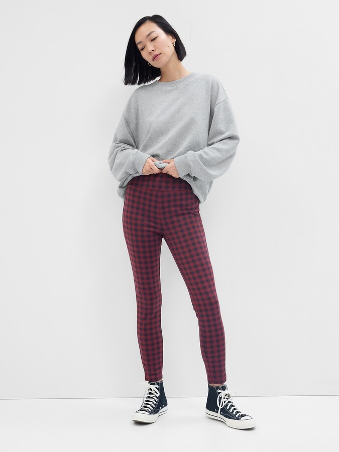 Red Plaid Trousers For Women | ShopStyle