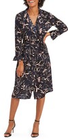 Thumbnail for your product : Nic+Zoe Inky Blooms Long Sleeve Midi Shirtdress