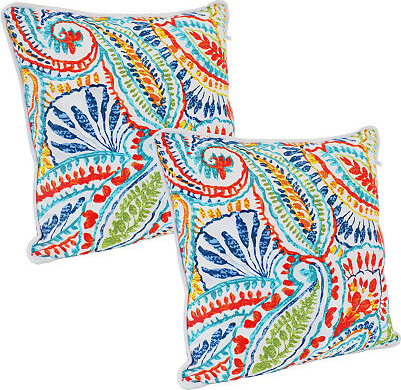 Net Health Shops Bold Paisley Throw 2-pc. Square Throw Pillow