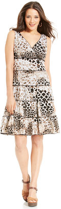 Style&Co. Printed Tiered Dress